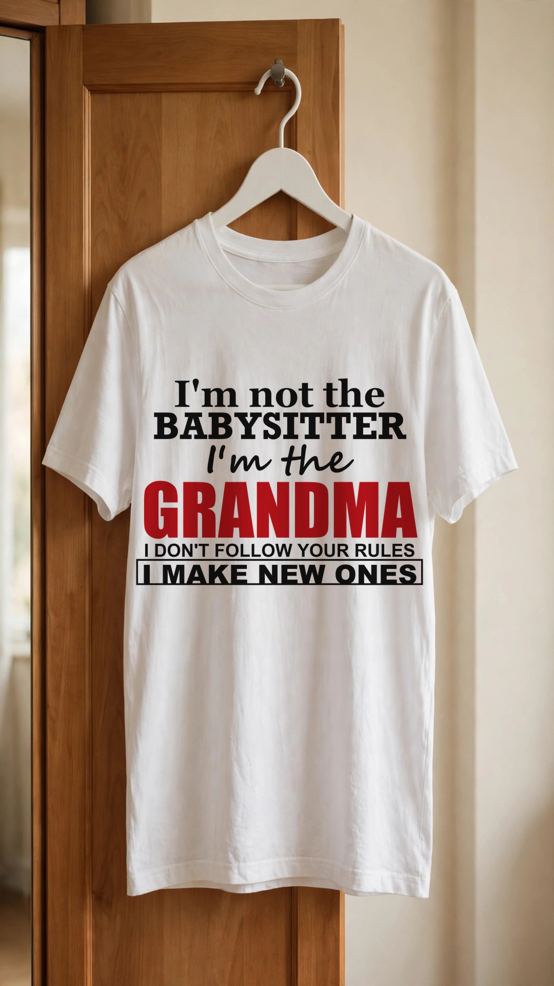 I'm not the babysitter I'm the Grandma I don't follow your rules I Make New Ones