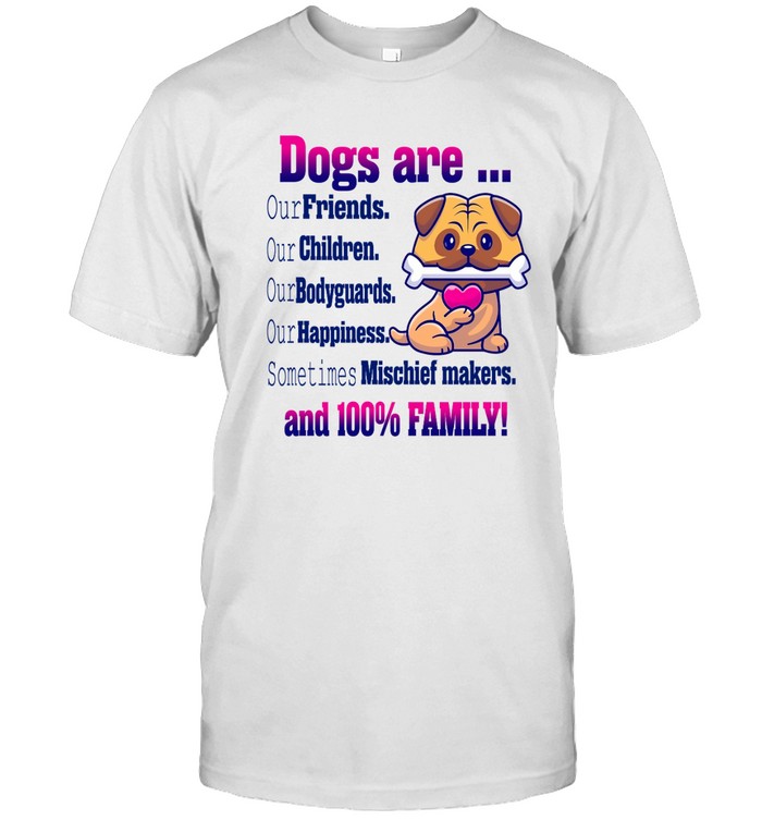 Dogs are our friends,our children,our bodyguards,our happiness sometimes mischies makers,and 100% family